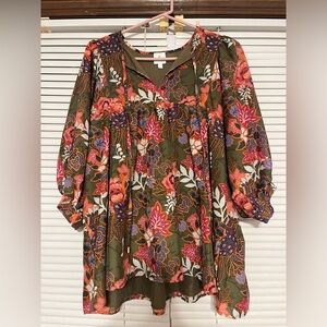 J Marie Floral Top